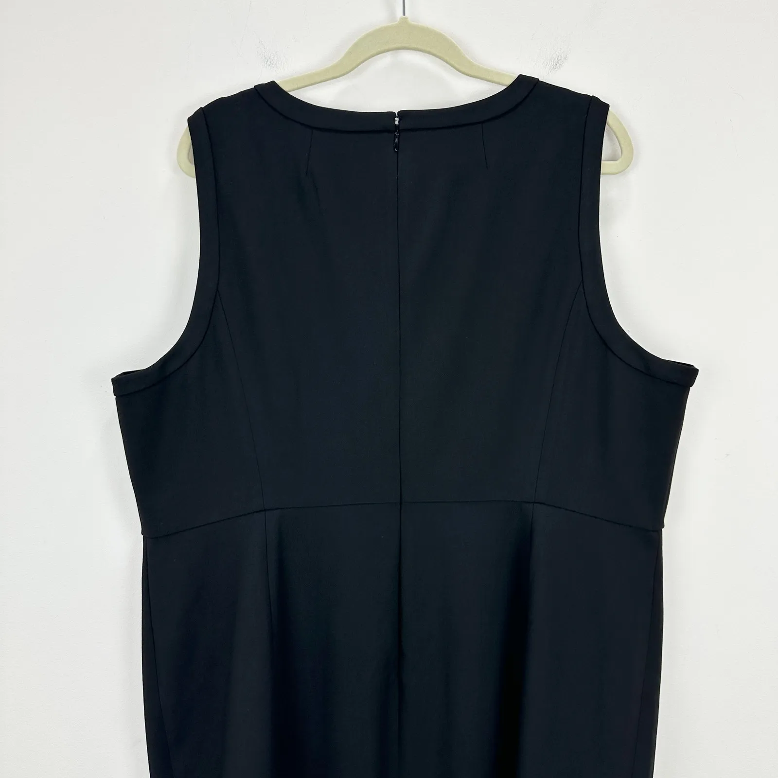J.Crew Sheath Dress Four Season Stretch Minimalist Office Work Black US 22 NWT - Image 10
