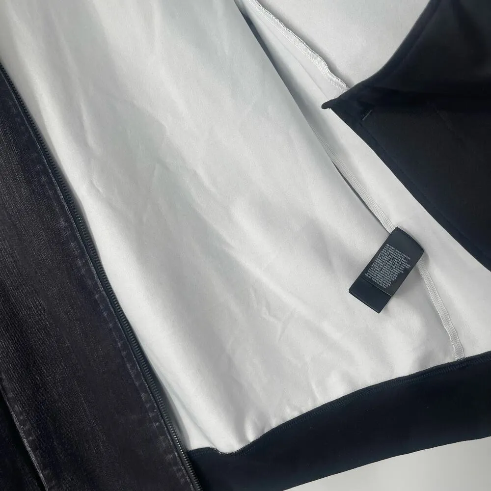 THE NORTH FACE TNF Jacket Medium Lightweight Knit Bomber Dark Navy Indigo - Image 12