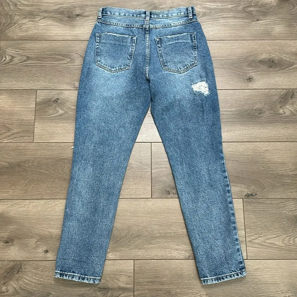 Superdown High Rise Crop‎ Destructed Ankle Jeans Size 27 - Image 5