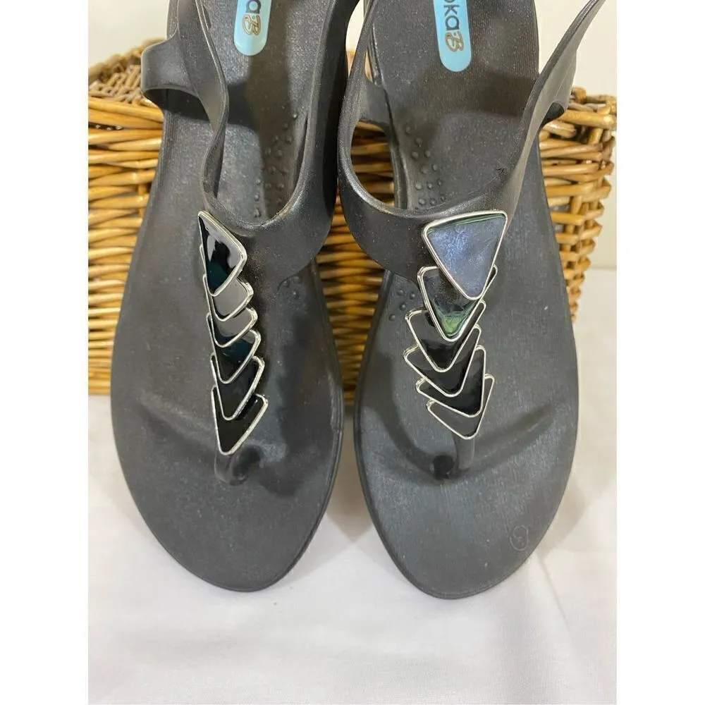 Oka.B Sandal Size 10 Black - Image 2