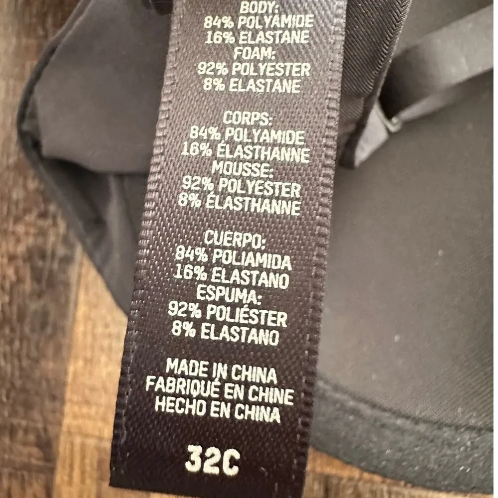 Skims Black Weightless Scoop Bra Size 32C - Image 6