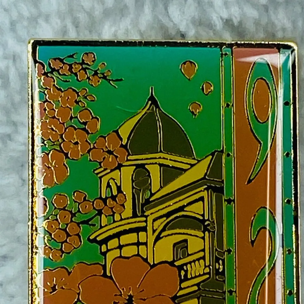 Cherry Blossom Festival 1992 Macon Georgia Vintage Tie Tack Lapel Pin Brooch - Image 5
