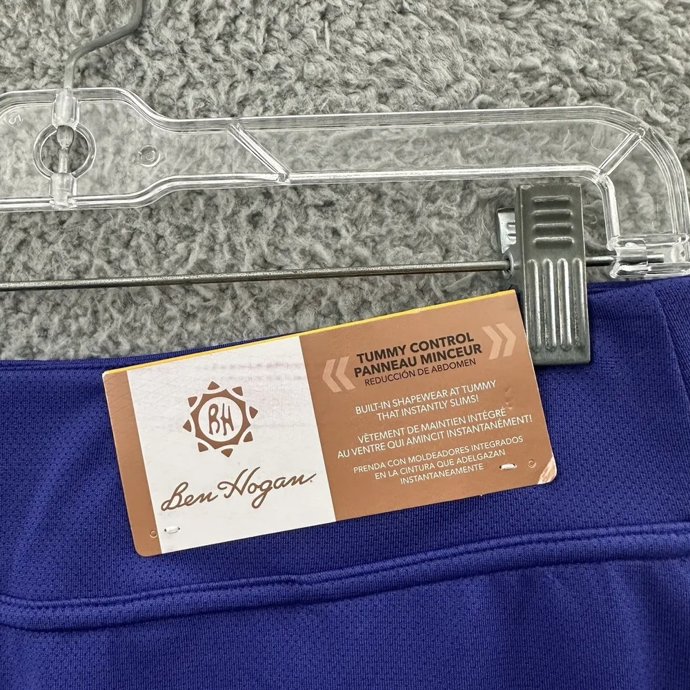 NWT Ben Hogan Tummy Control 16" Ventilated Skort Skirt Golf Athleisure Women Sma Blue - Image 6
