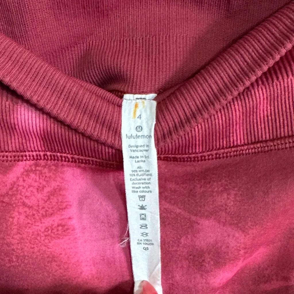 Lululemon Ebb to Street Tight *Wash Stone Wash Chianti Sz4 - Image 5