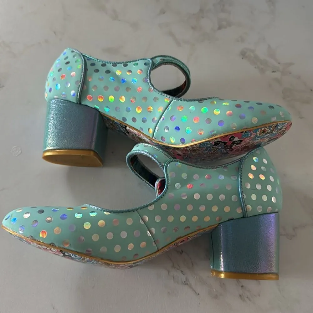 Irregular Choice Dotty for You Women's Mary EUC Blue Size 5.5 - Image 6