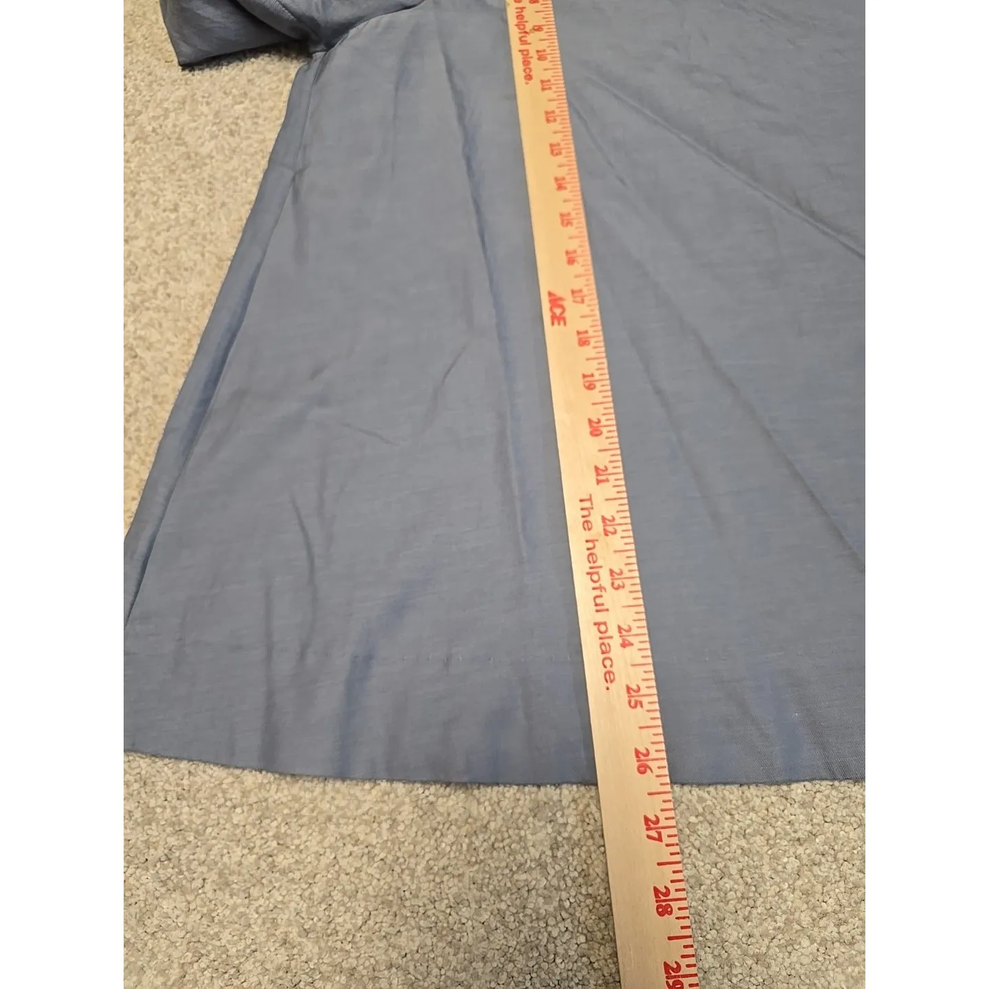 COS Blouse Womens 10 Blue 3/4 Sleeve Funnel Neck Minimalist Modern Lagenlook NWT - Image 7