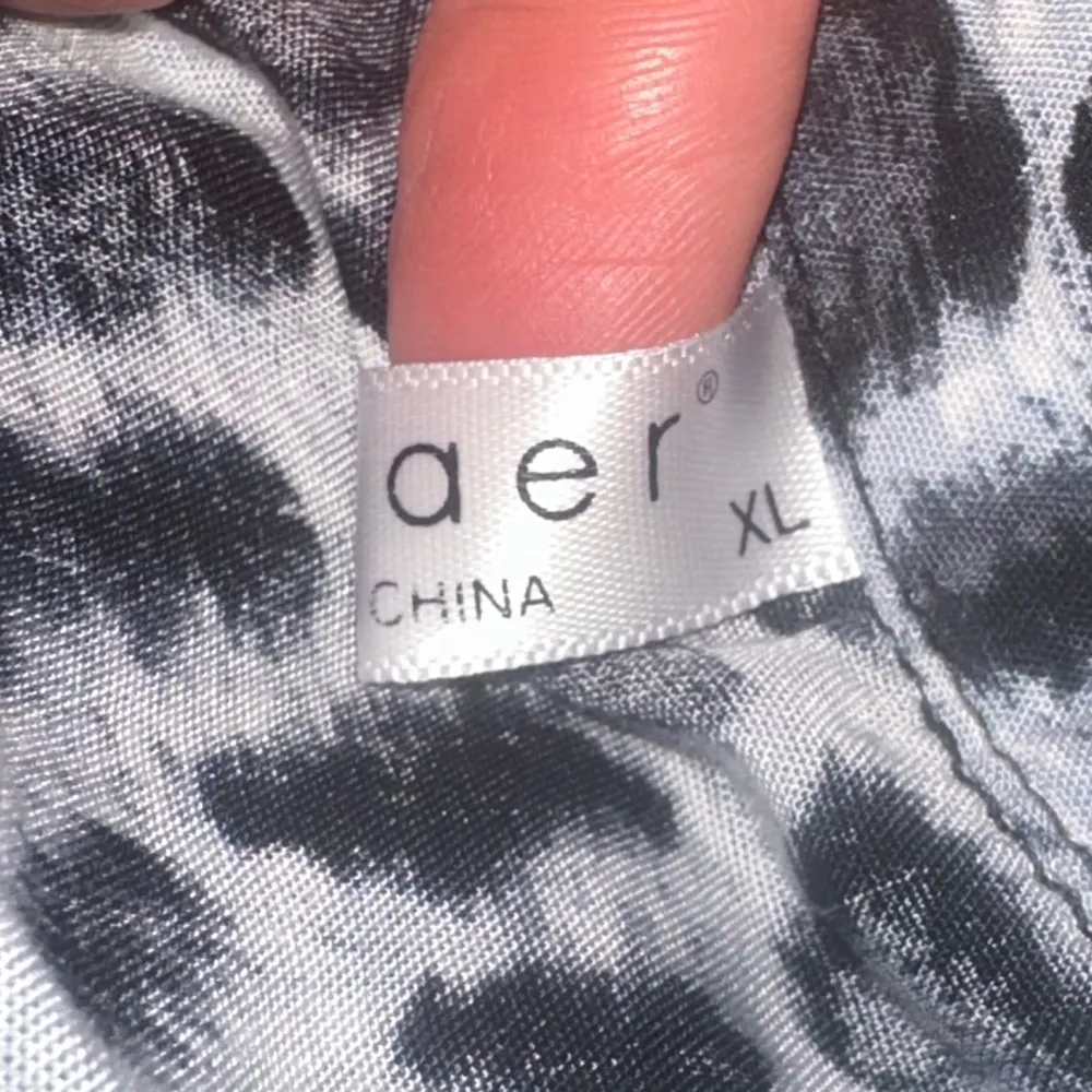 Ekouaer Long Sleeve Shirt Dress Animal Print Size XL - Image 7