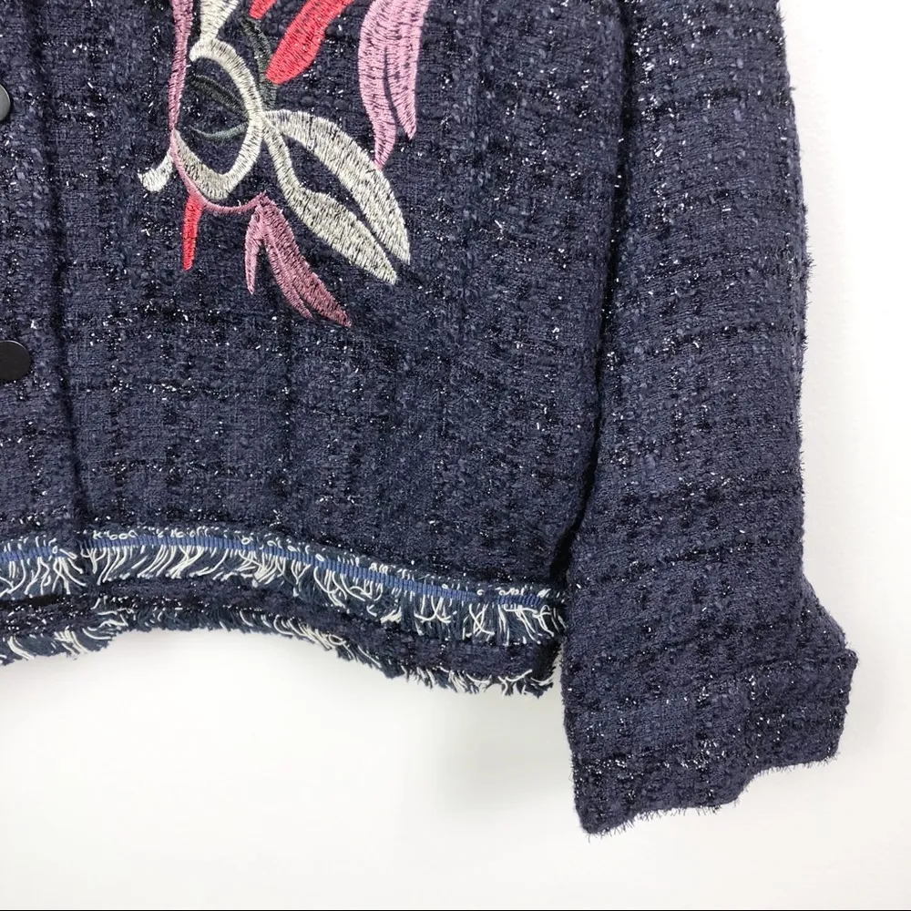 Foxiedox Floral Takeo Embroidered Jacket Medium - Image 6