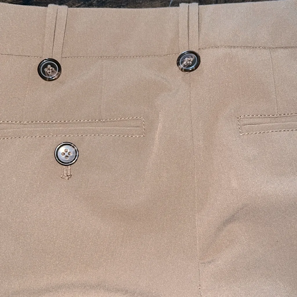 NWOT Magaschoni Button Detail Khaki Pants - Image 4