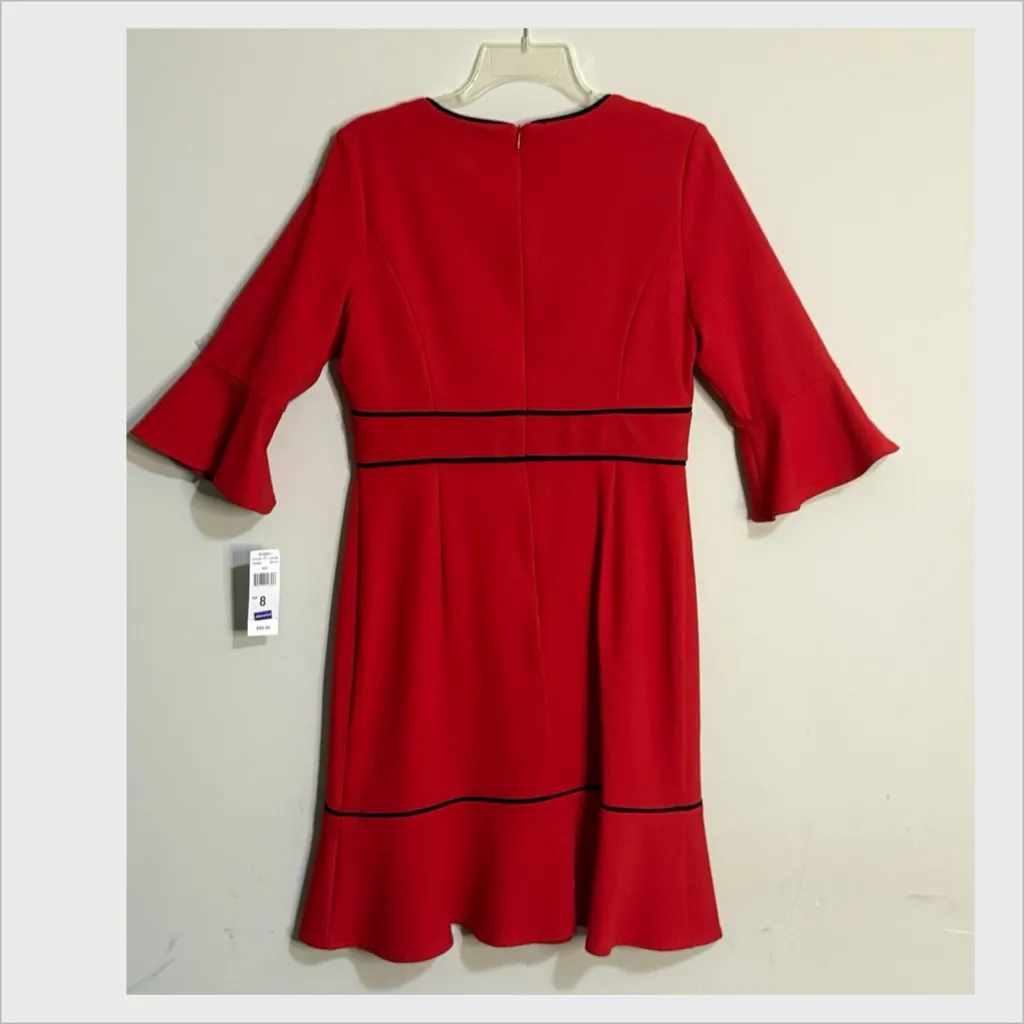 🏷️♥️NWT Sanda Darren Sheath Dress w Three-Quarter Length Sleeves Size 8 - Image 4