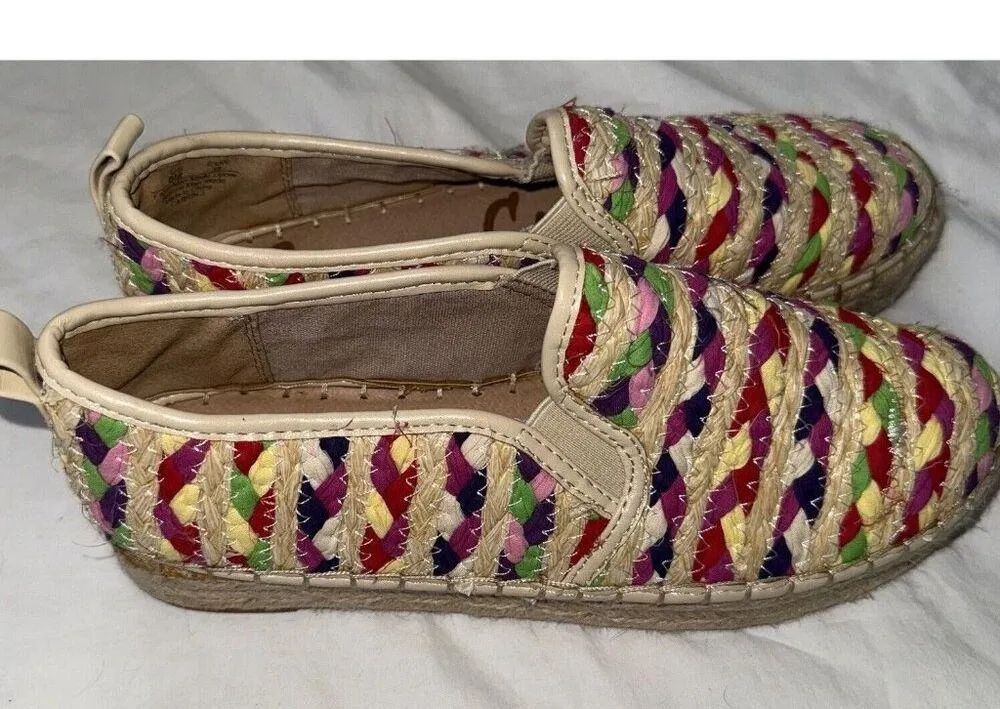 Sam Edelman Carrin Espadrille Platform Shoes Womens Size 8 Slip On Multicolor - Image 4