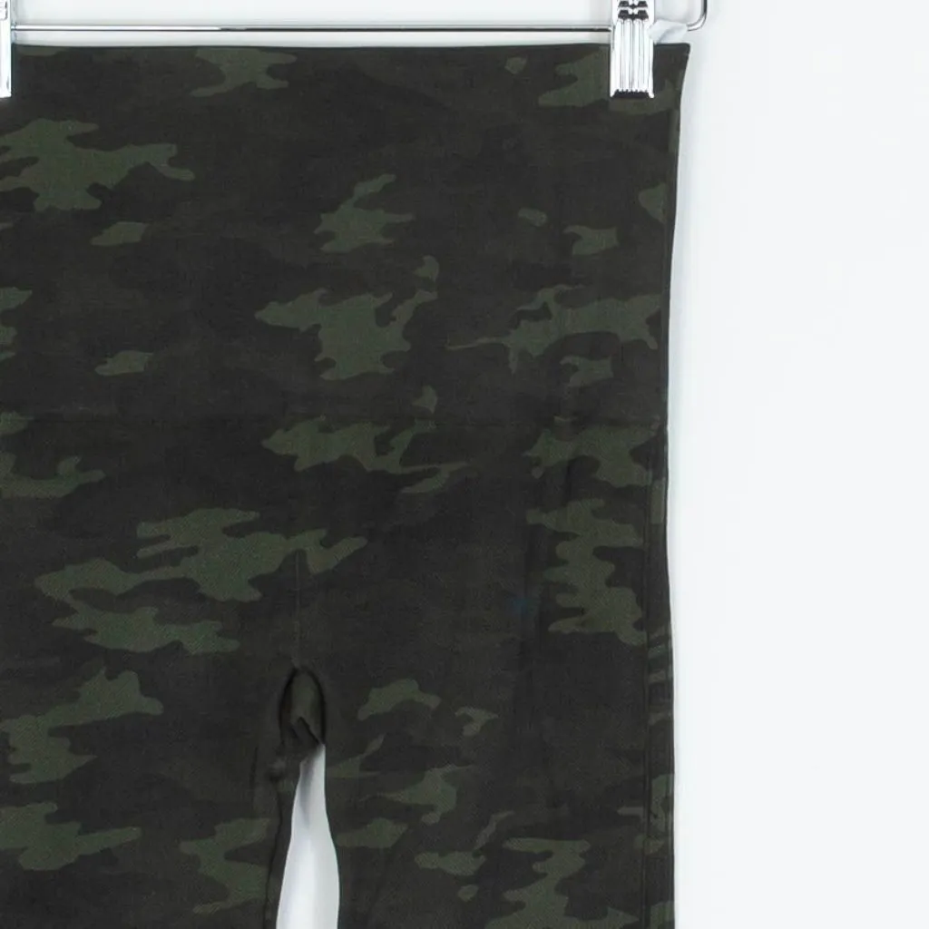 Spanx Womens‎ Look At Me Now Seamless Camo Leggings Size M Green Stretch Lounge - Image 2