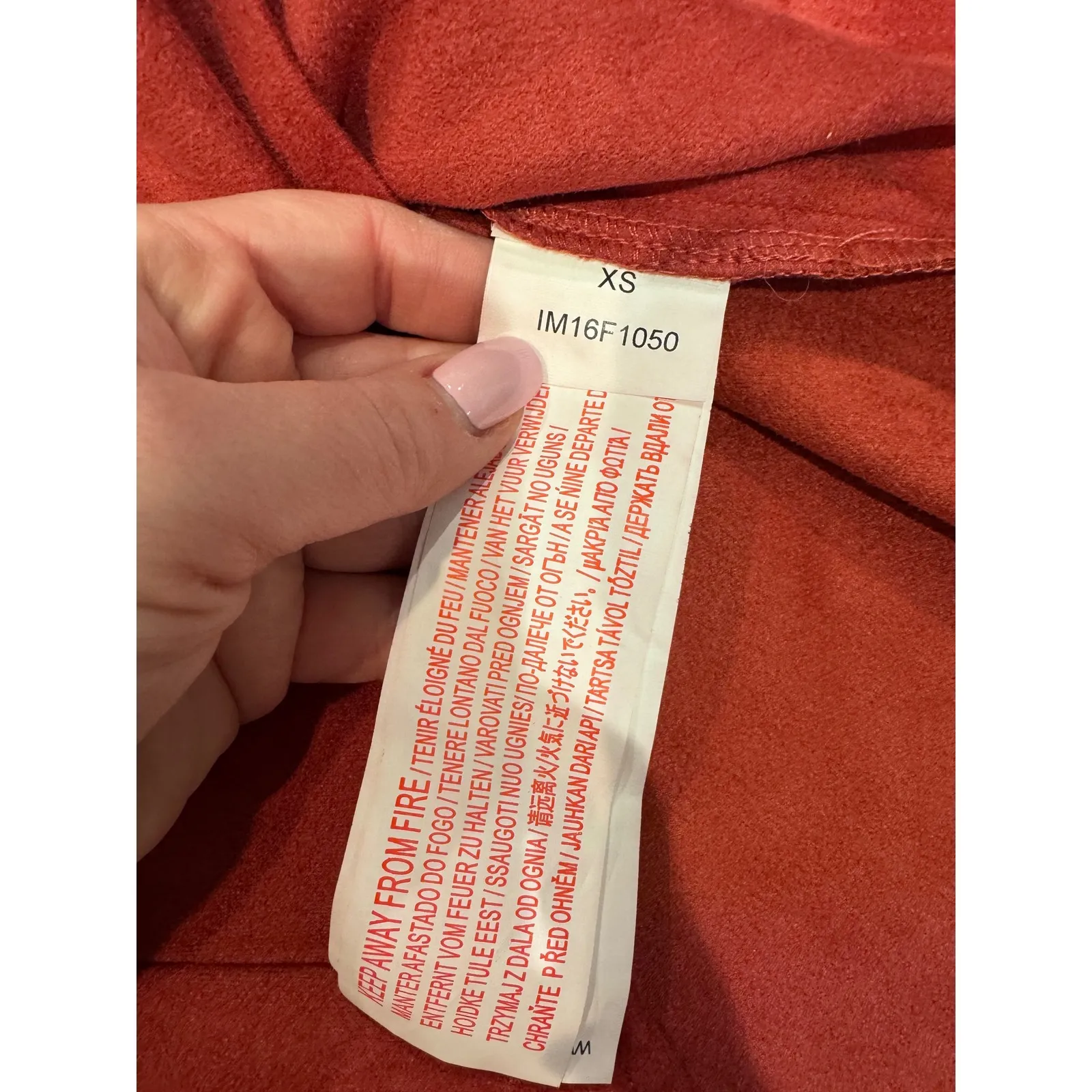 NWT MINKPINK Now or Never Rust Suede Effect T-Shirt Dress XS Casual - Image 5