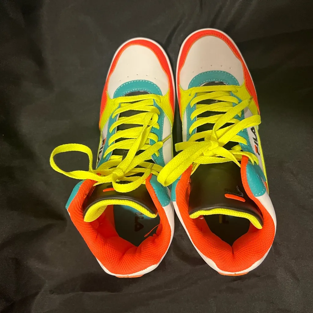 Fila Women’s High Top Multicolor Sneakers Athletic Shoes Size 8.5 - Image 5