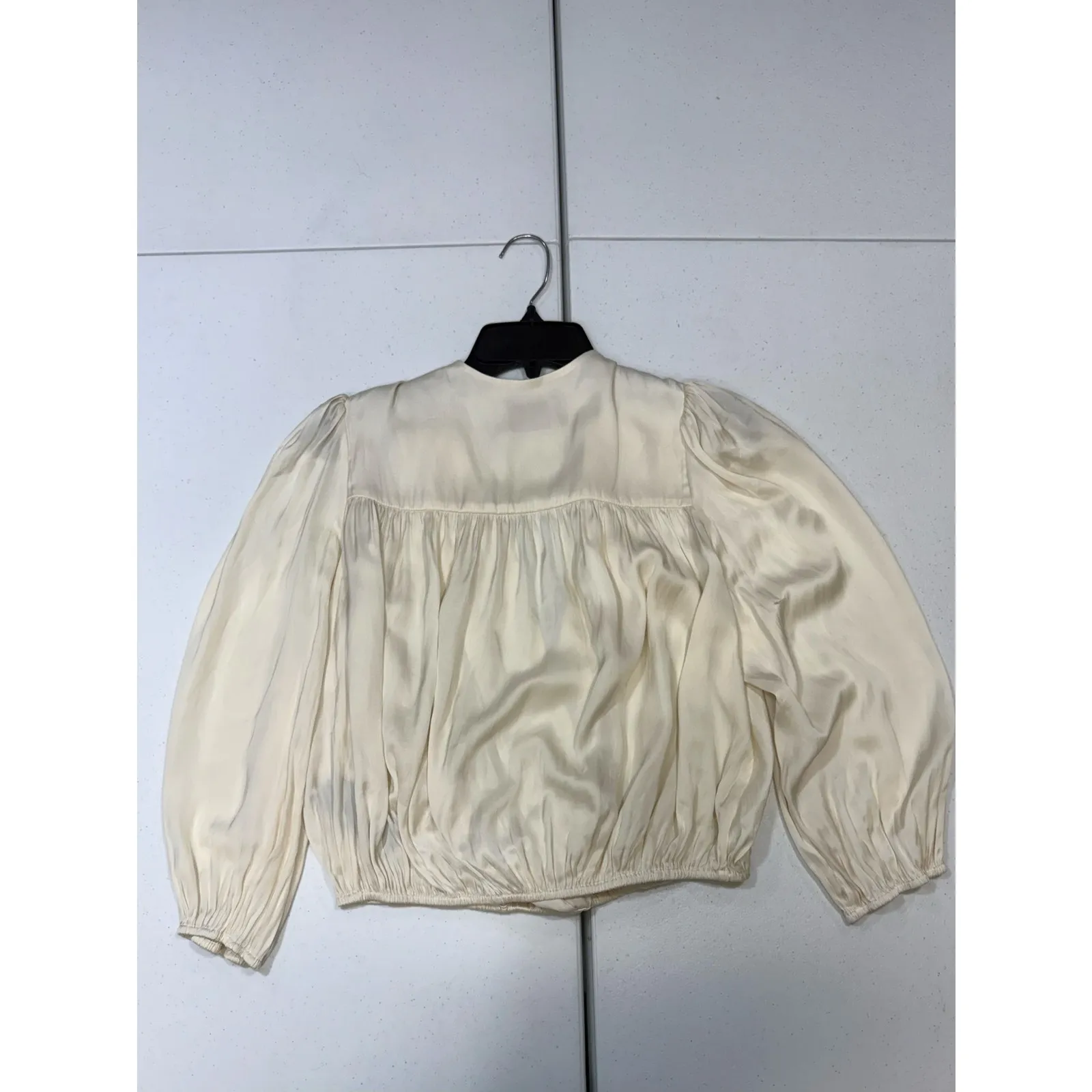 Zadig & Voltaire Tyfon Satin Blouse Size Large - Image 7