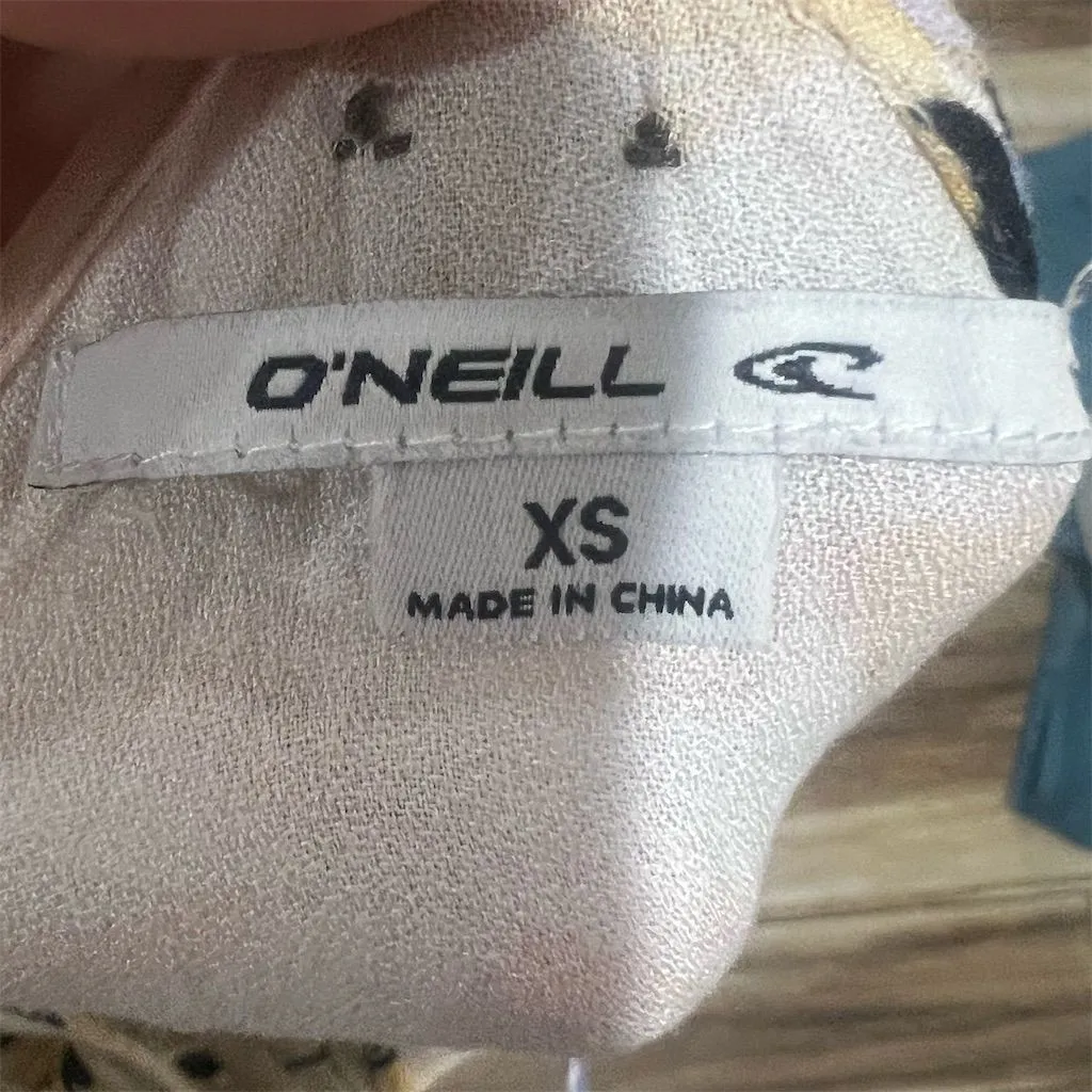 O'Neill Brandon Wrap Dress XS Multicolor Floral Summer Adjustable Straps - Image 6