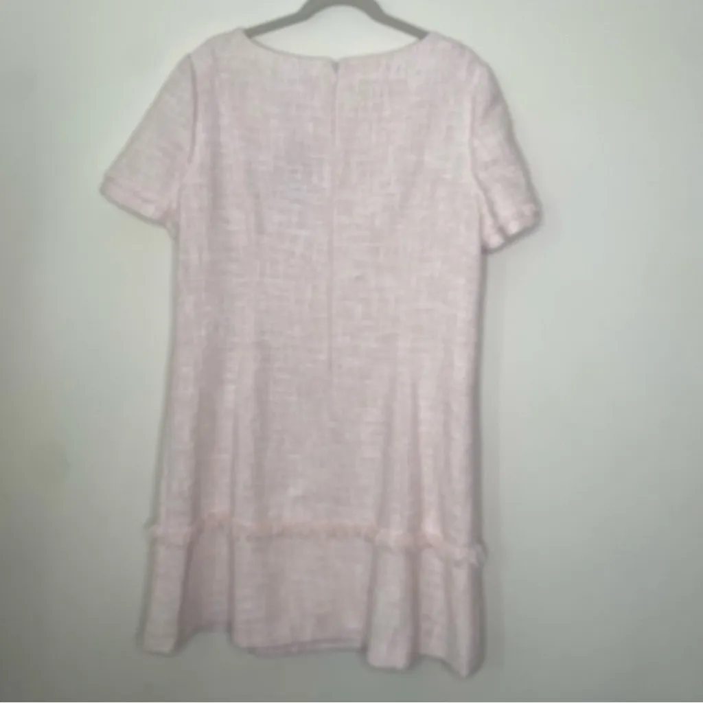 Preston & York Short Sleeve Midi Shift Dress Pink Sz 16 - Image 3
