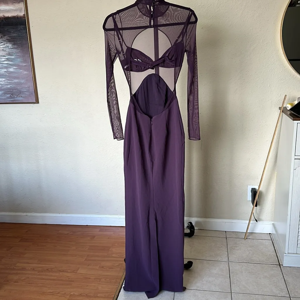 HOUSE‎ OF CB S A-C 'Safiya' Black Grape Maxi Dress NWOT - Image 12