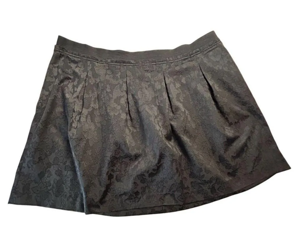 Daisy Fuentes Women's 2XL Black A-Line Knee Length Skirt Side Zip with pockets - Image 2