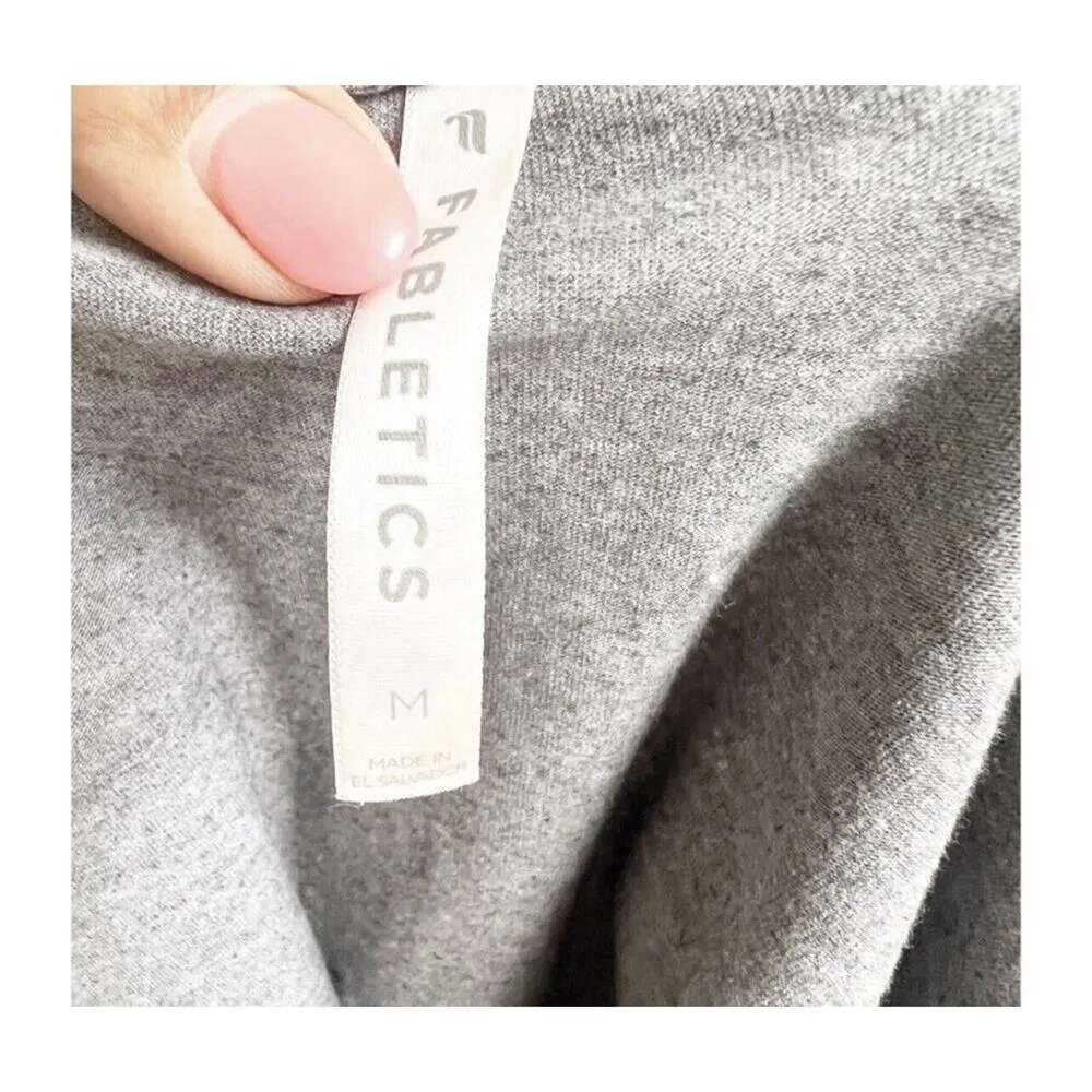 Fabletics Women’s Cute AF Muscle Workout Tank Size Medium Grey Gym Athletics - Image 6