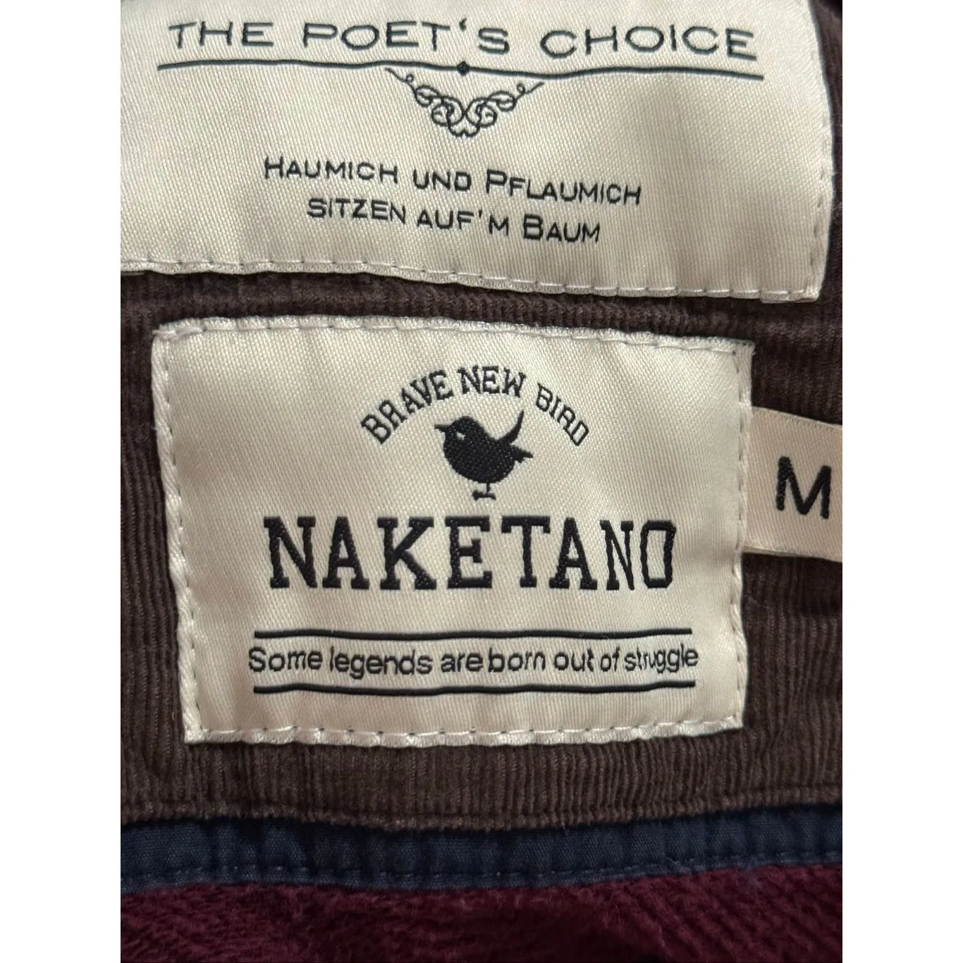 NAKETANO Brave New Bird Hoodie Sweatshirt Women's Size M Casual Urban thick rope - Image 5