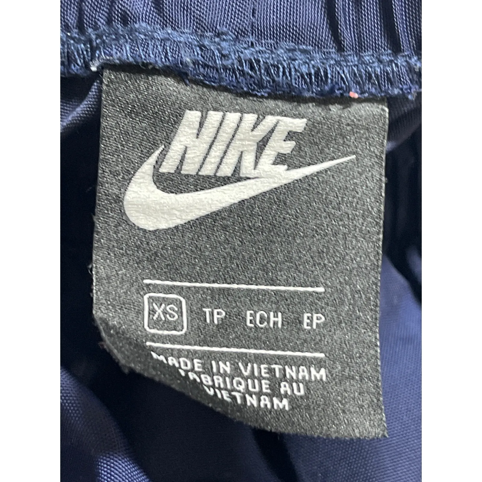 Nike Navy Blue High Rise Parachute Track Trouser Windbreaker Jogger Pants Sz XS - Image 6