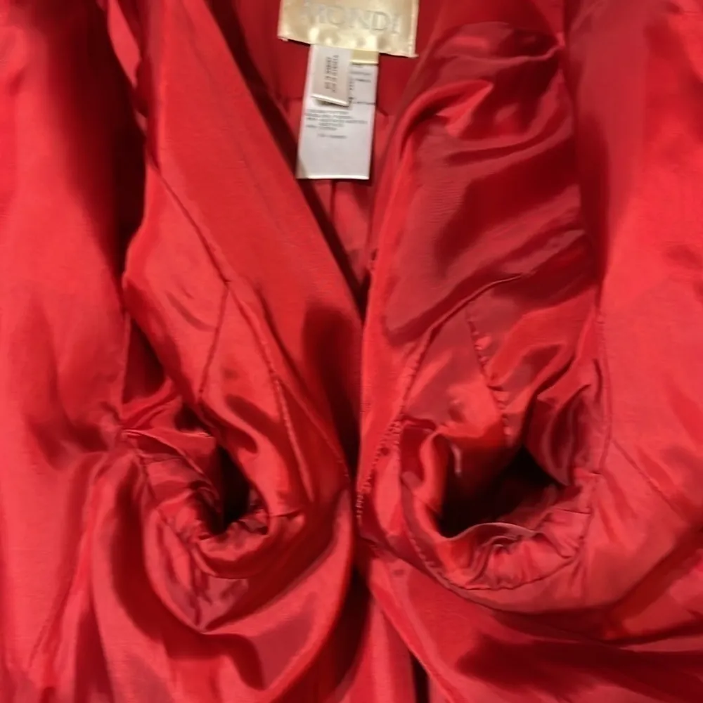 MONDI Red Women’s Blazer, Label says 42 Fits like oversized 6 or true to size 8 - Image 11