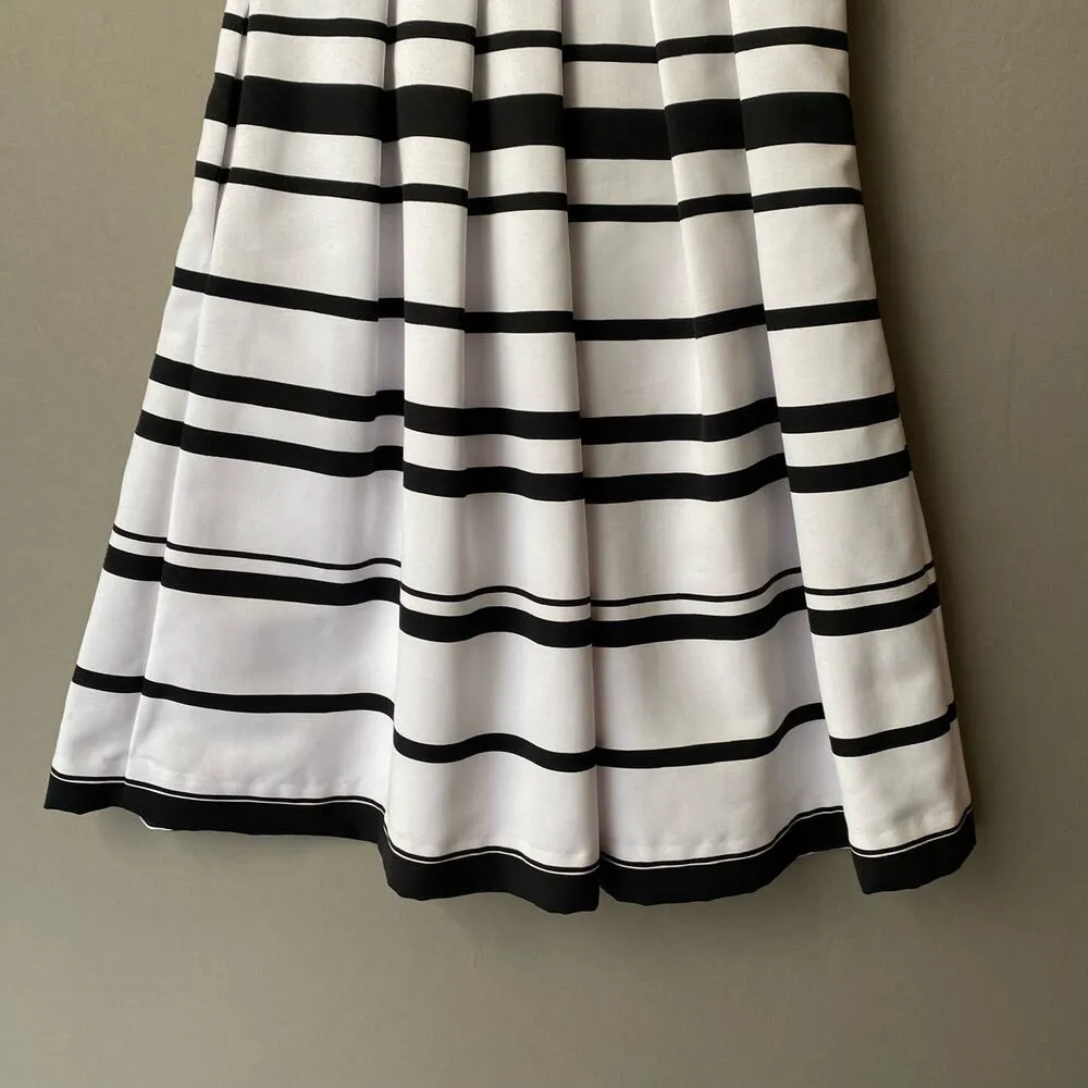 White House Black market size 0 striped a‎ lying cocktail dress - Image 8