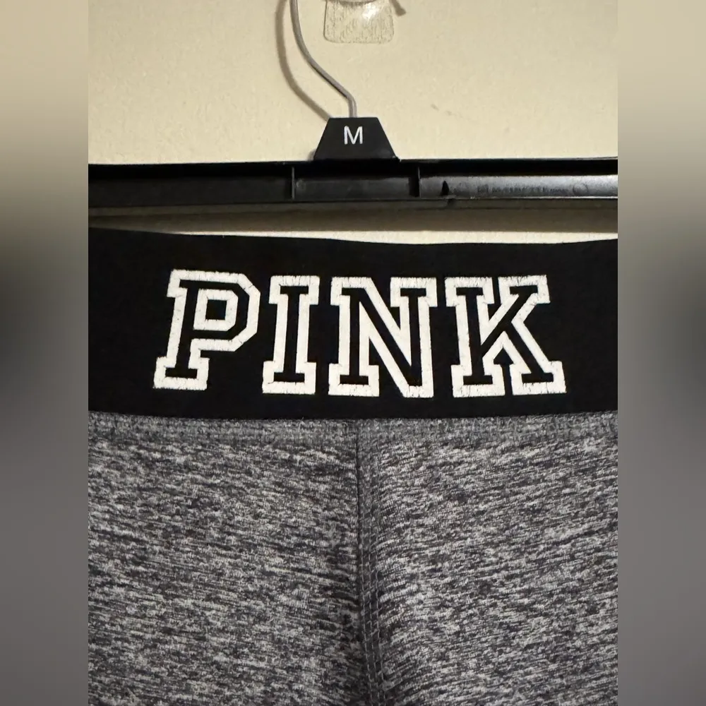 EUC Pink Victoria’s Secret Gray and Burgundy Ultimate Leggings size medium - Image 10