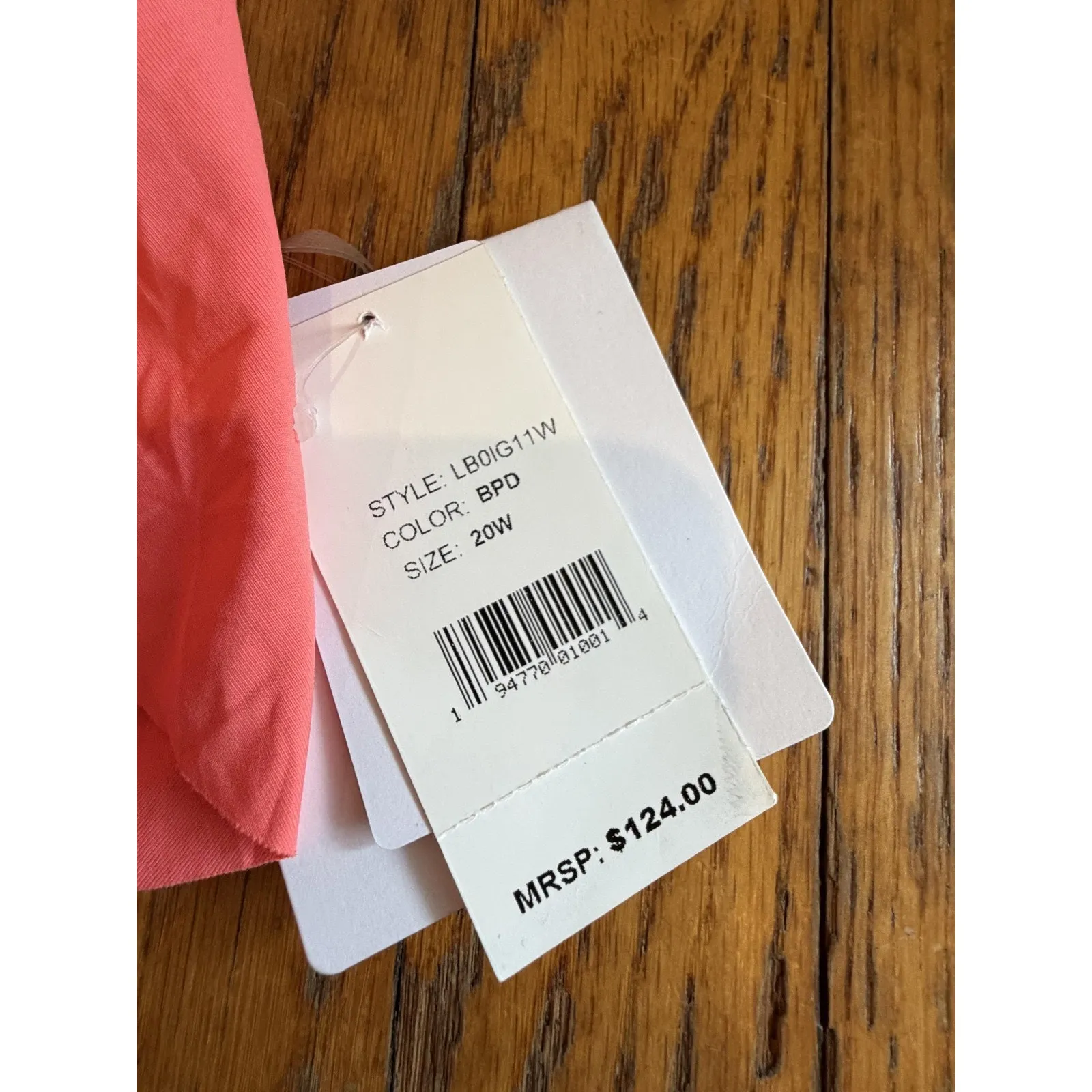 La Blanca Swimsuit Womens 20W Pink One Piece Ruffle Off Shoulder Tummy Control - Image 2