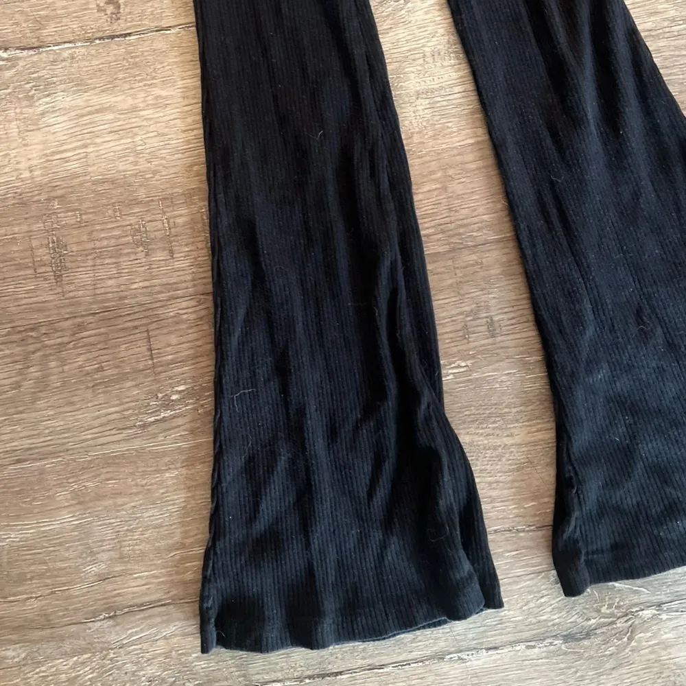 Black Flare Ribbed Leggings H&M - Image 5