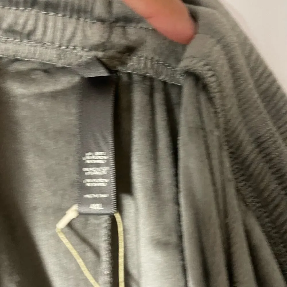 SKIMS Velour Sweat/Track Pants Gray Pull On Lounge Elastic Waist Size 4X - Image 7