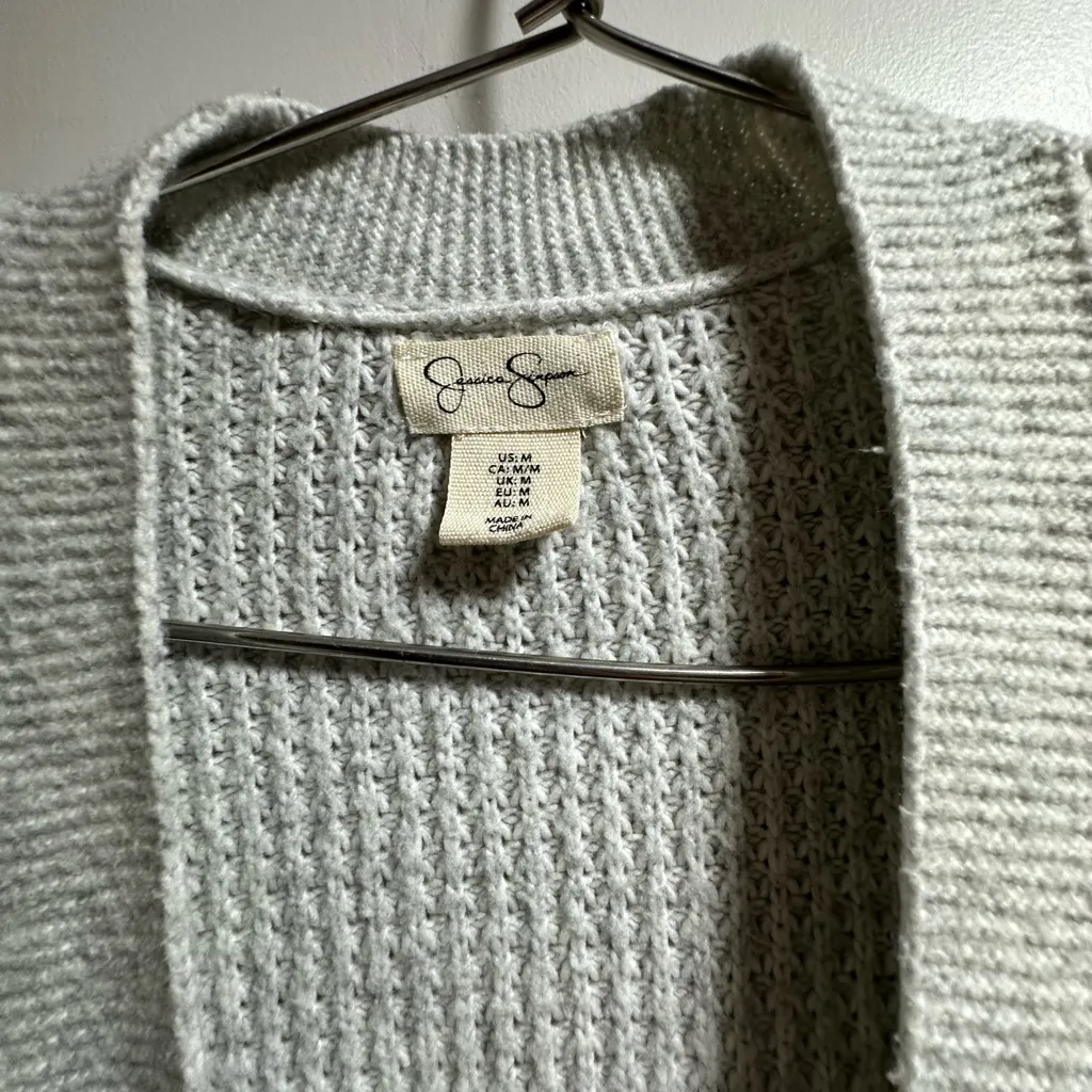 Jessica Simpson Light Gray Women's Cardigan - Image 2