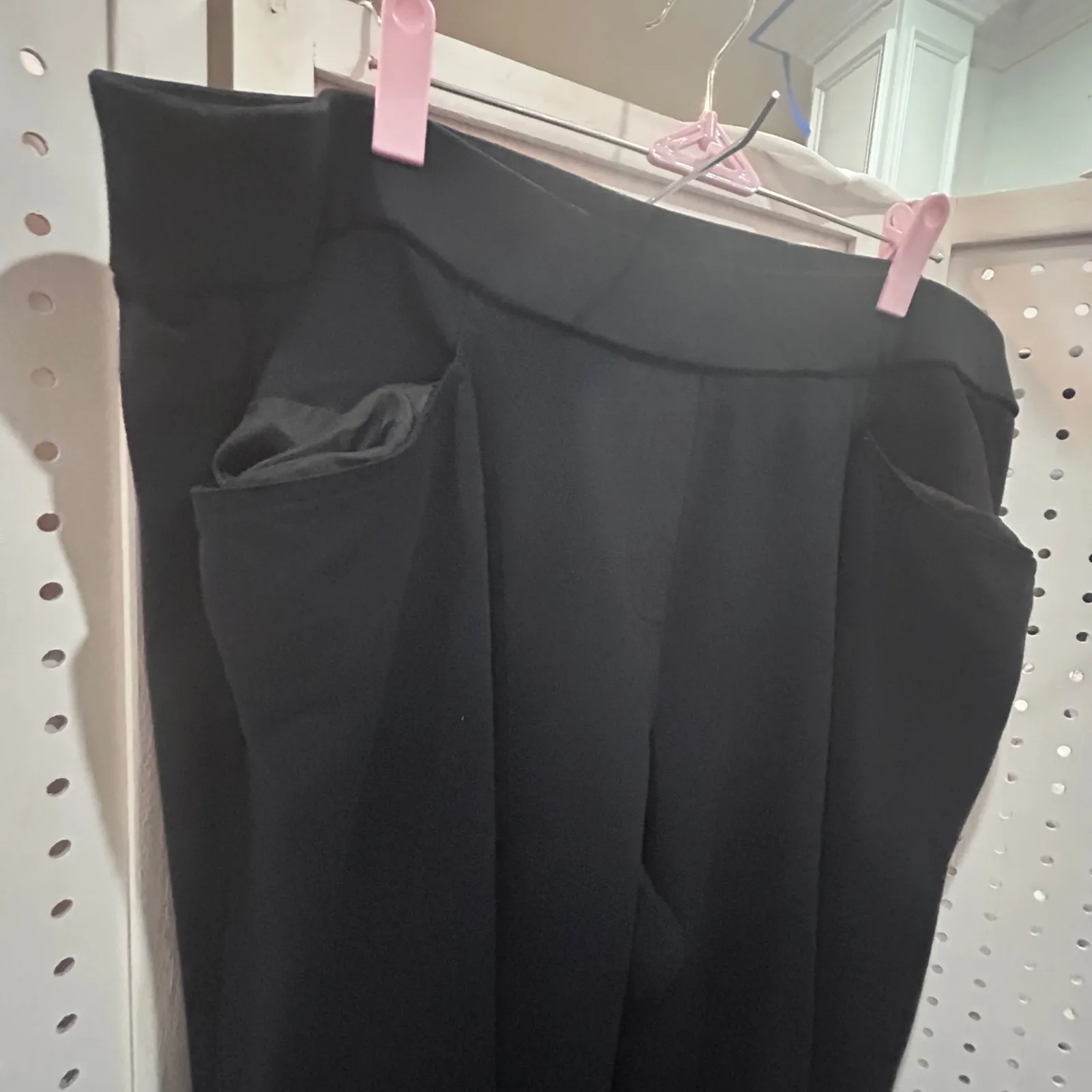 Lane Bryant Black Wide Leg Dress Pants Size 18 20 Regular Stretch Comfort Fit - Image 3