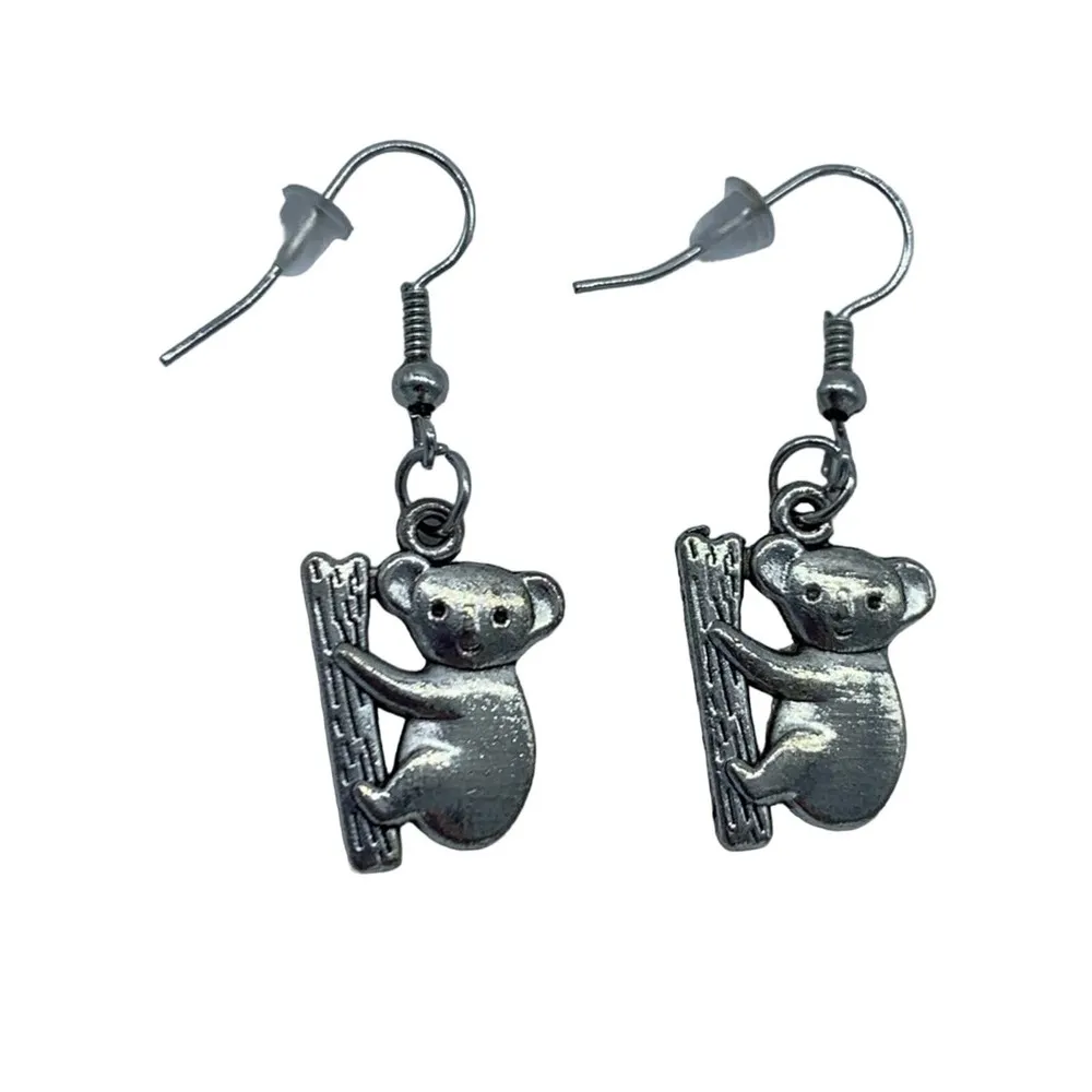 NEW Koala climbing on bamboo fashion earrings - Image 7
