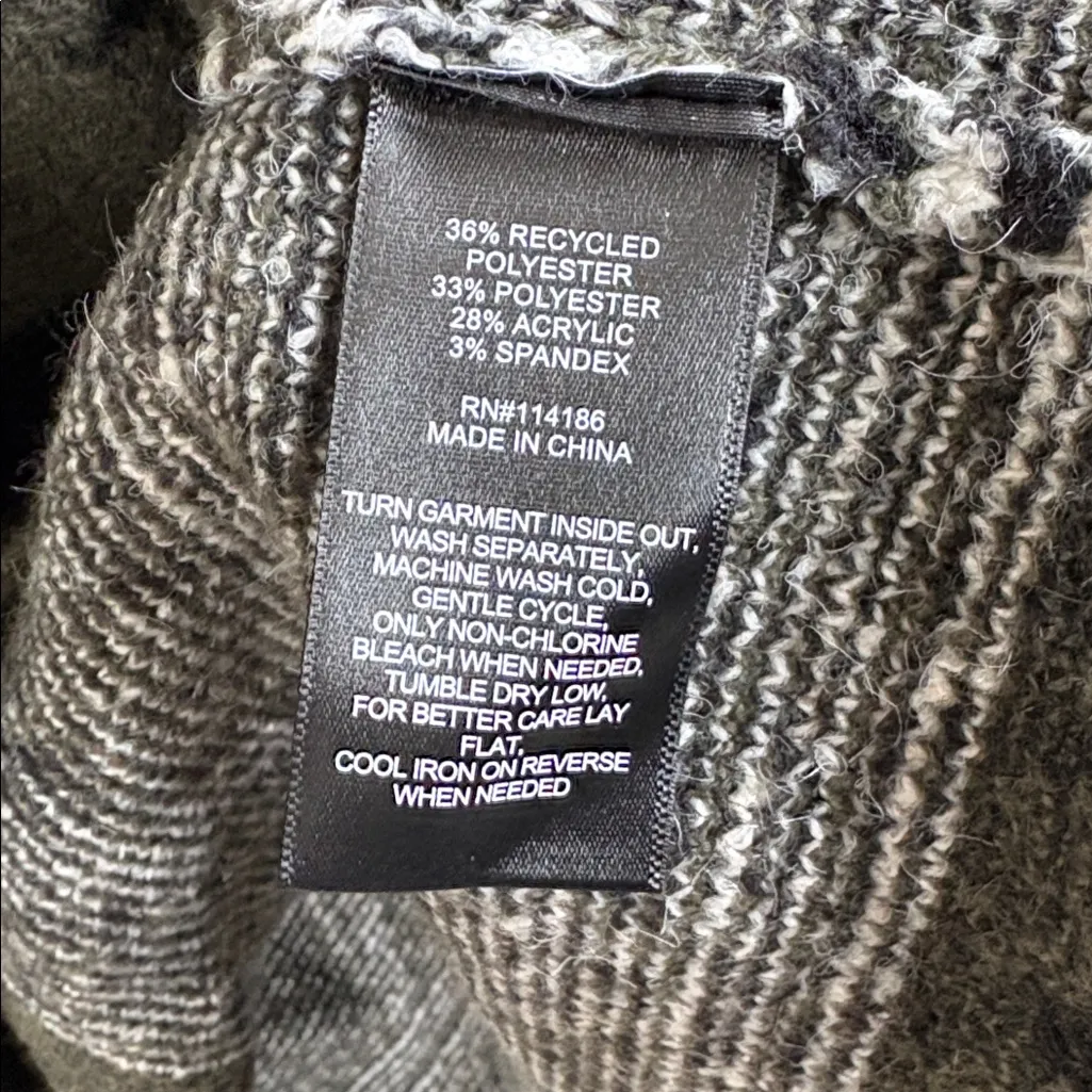 NWT FRYE Open Front Aztec Pattern Duster Sweater Size Medium - Image 9