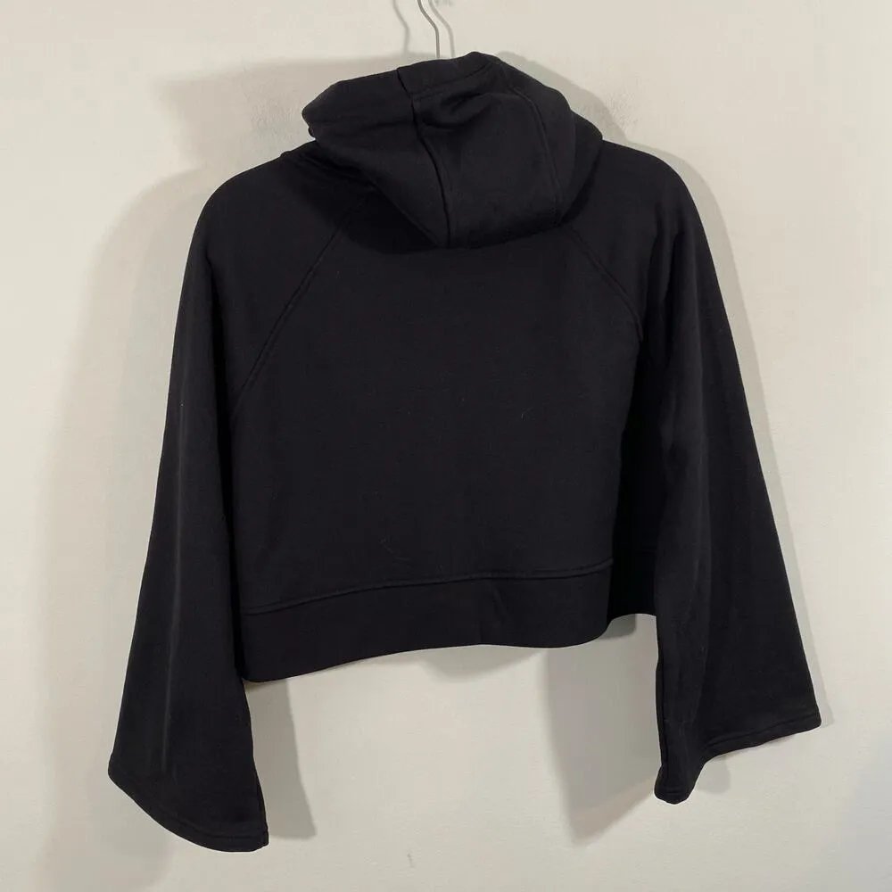 Athleta Black Steady State Bell Sleeve Pullover Crop Hoodie Size XS #486705 - Image 9