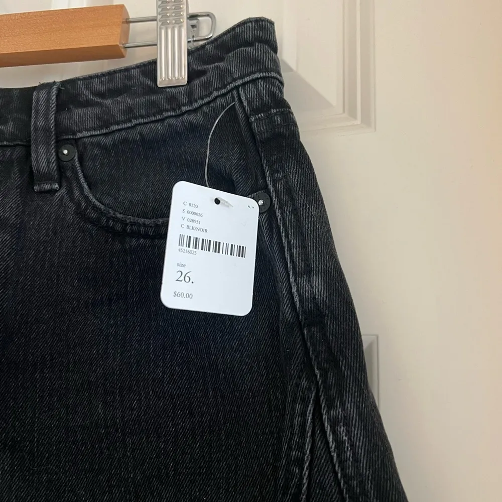 NWT  Denim A-Line Skirt in Black| Size: 26 - Image 4