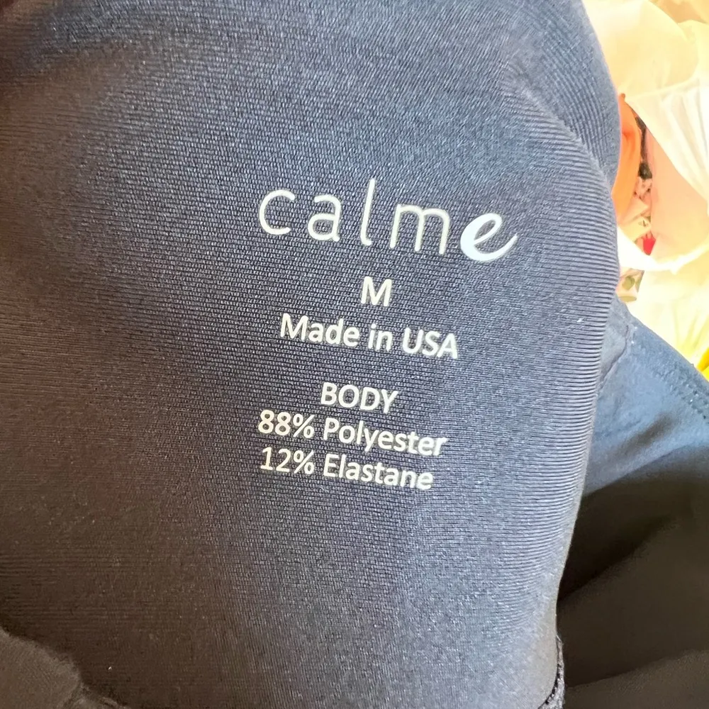 NWT Calme by Johnny Was navy endurance bike shorts size M - Image 3