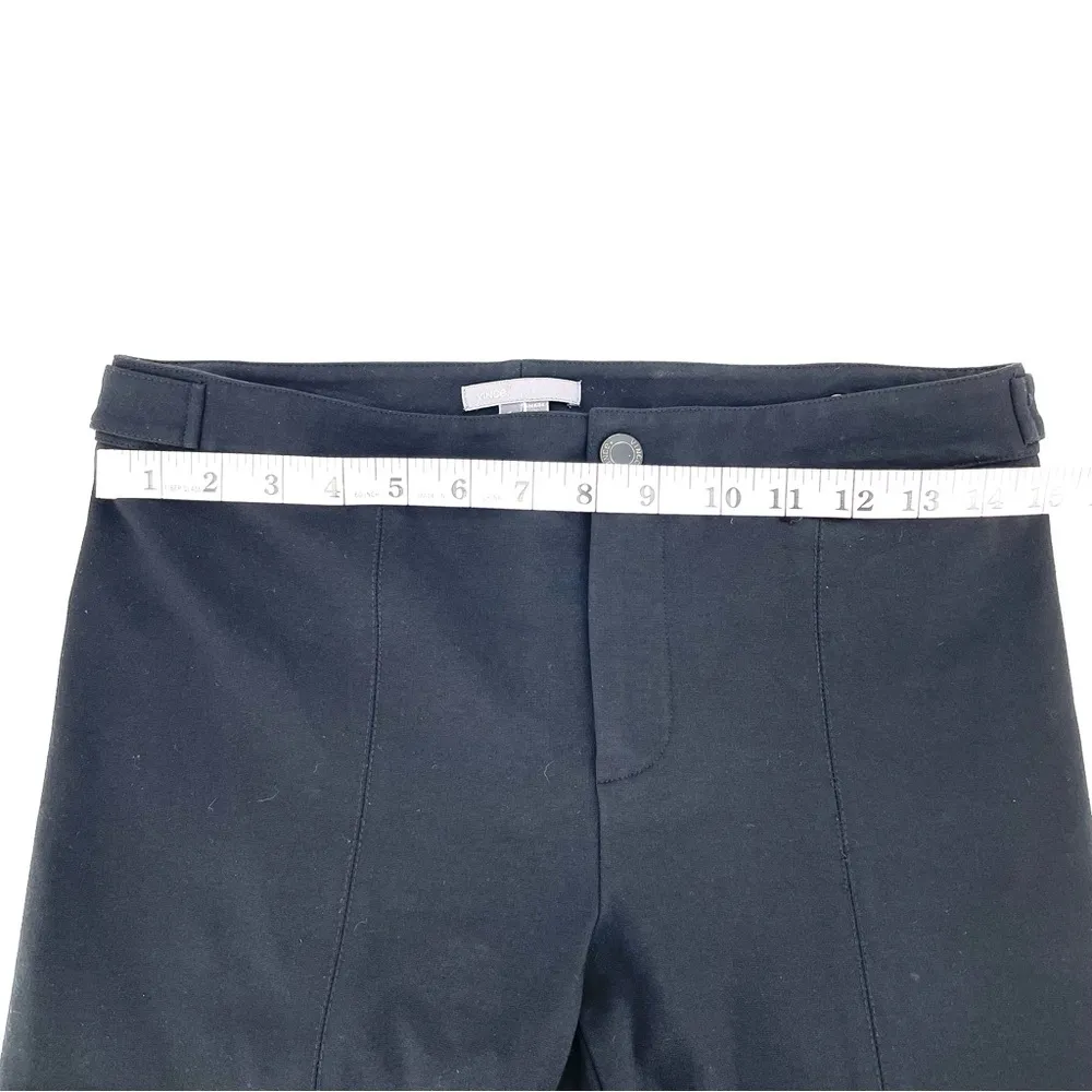 VINCE Black Ankle Zip Fly Double Button Pull On Stretchy Knit Work Career Pants - Image 11