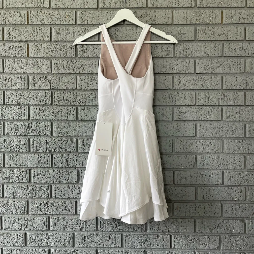 NWT Lululemon Court Crush Dress White Size 2 - Image 5