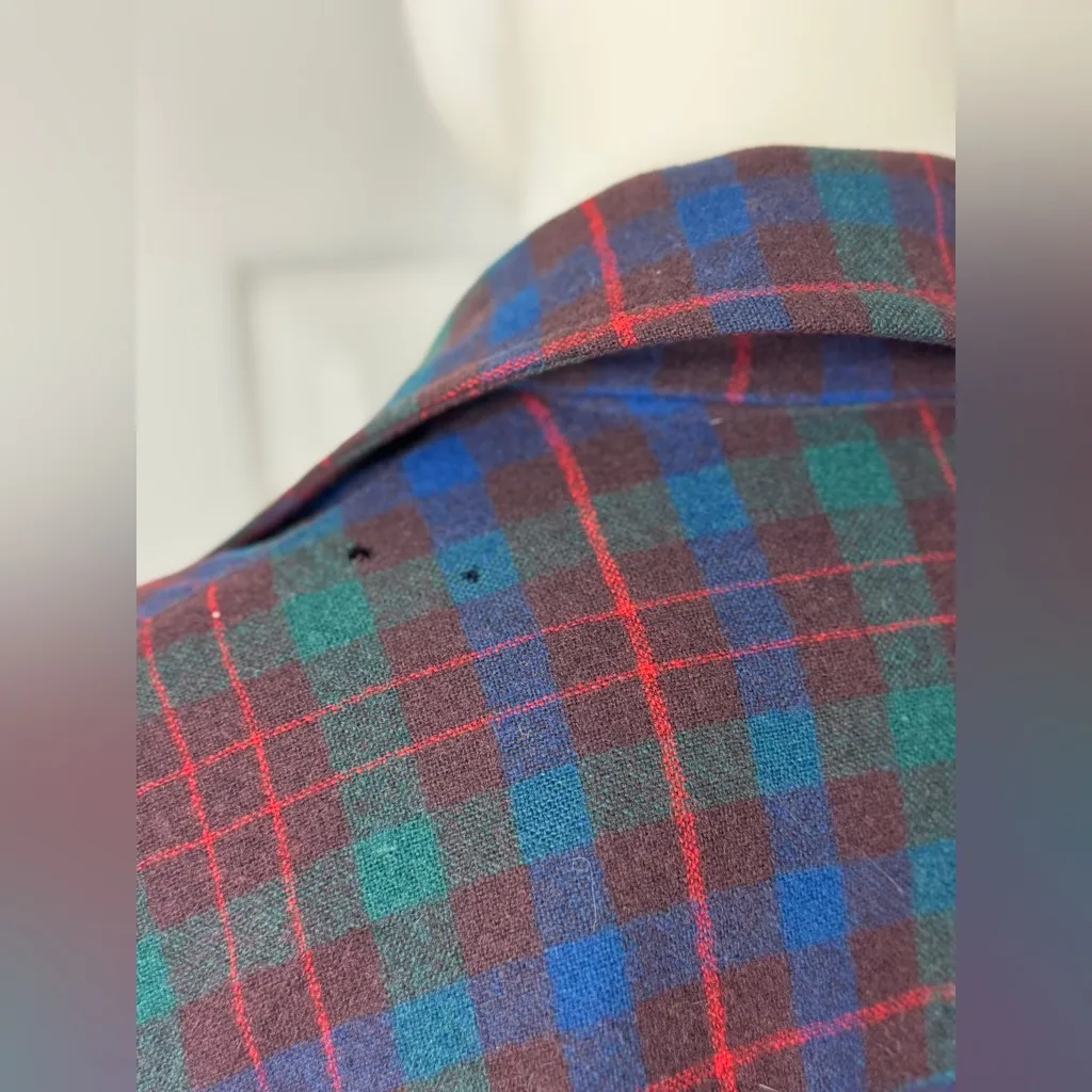 PENDLETON 1940's VINTAGE 50's Classic ORIGINAL 49er Jacket Tartan Plaid Wool M/L - Image 12