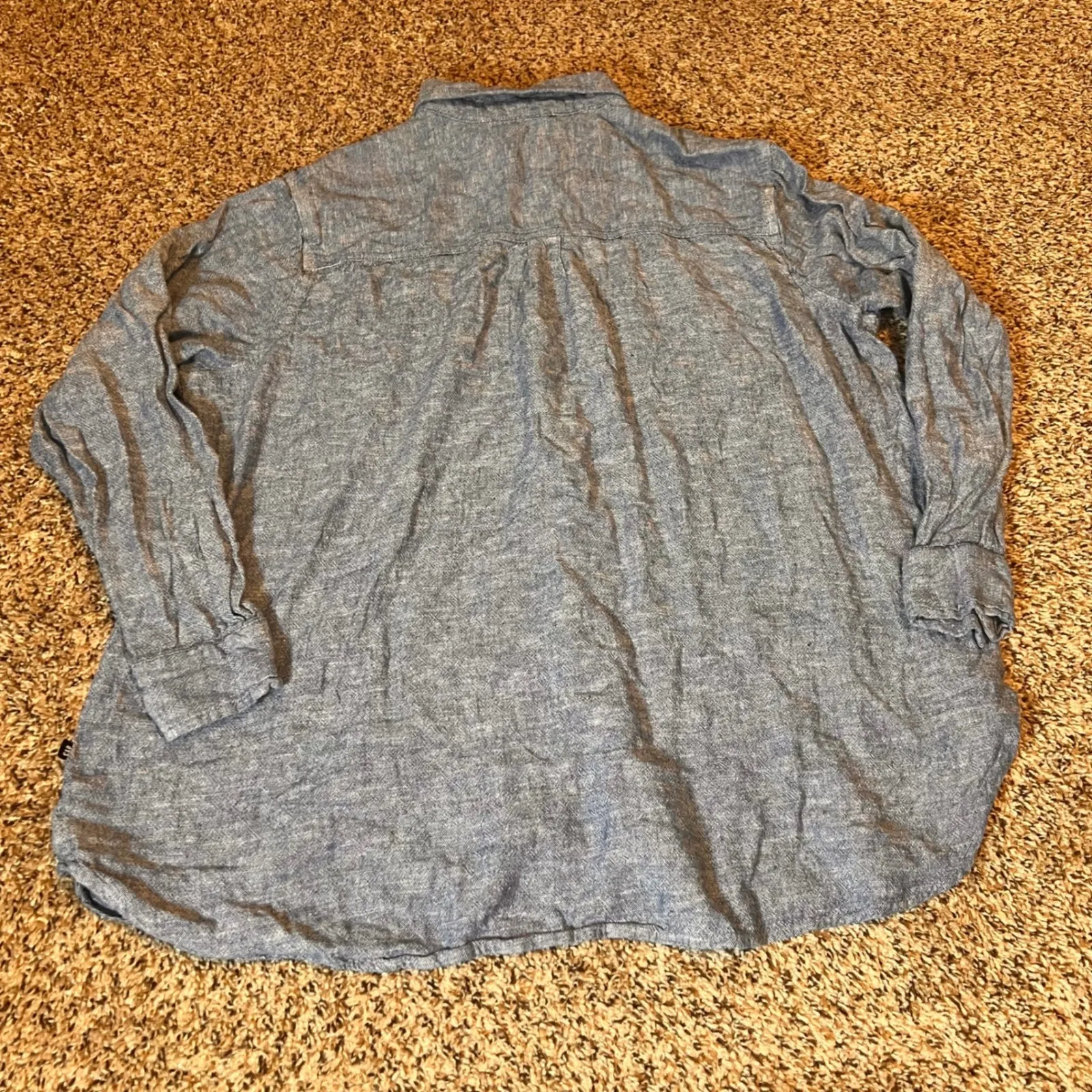 GAP Linen Blend‎ Button Down Shirt Relaxed Fit Casual Top XXL - Image 6