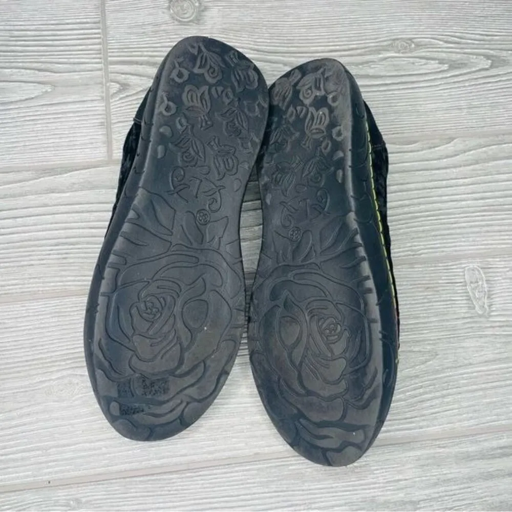 L'artiste Danli Cheeta Sneakers flat shoes black and rainbow cheetah shoes 38 /7 Blue - Image 6