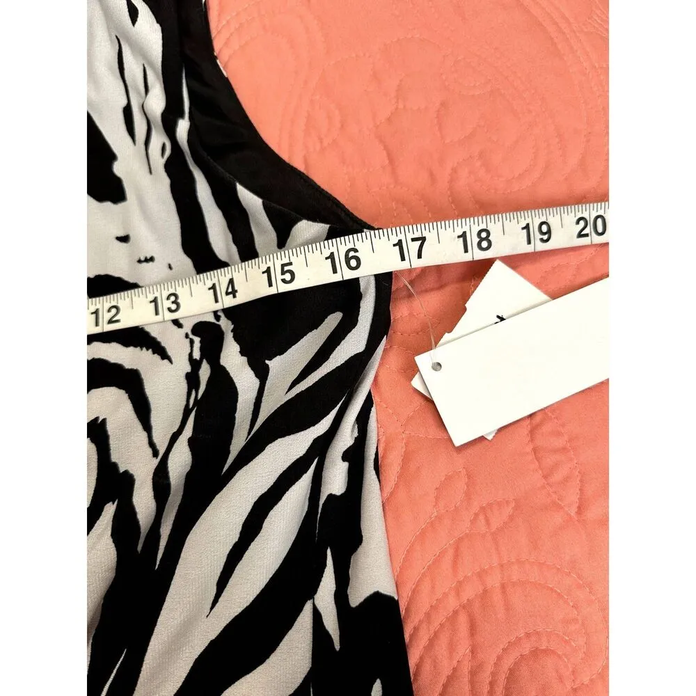 JM Collection Womens Dress Petite large black & white party formal business NWT - Image 7