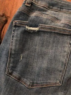 Florence Instasculpt Crop Ripped Jeans - Image 4