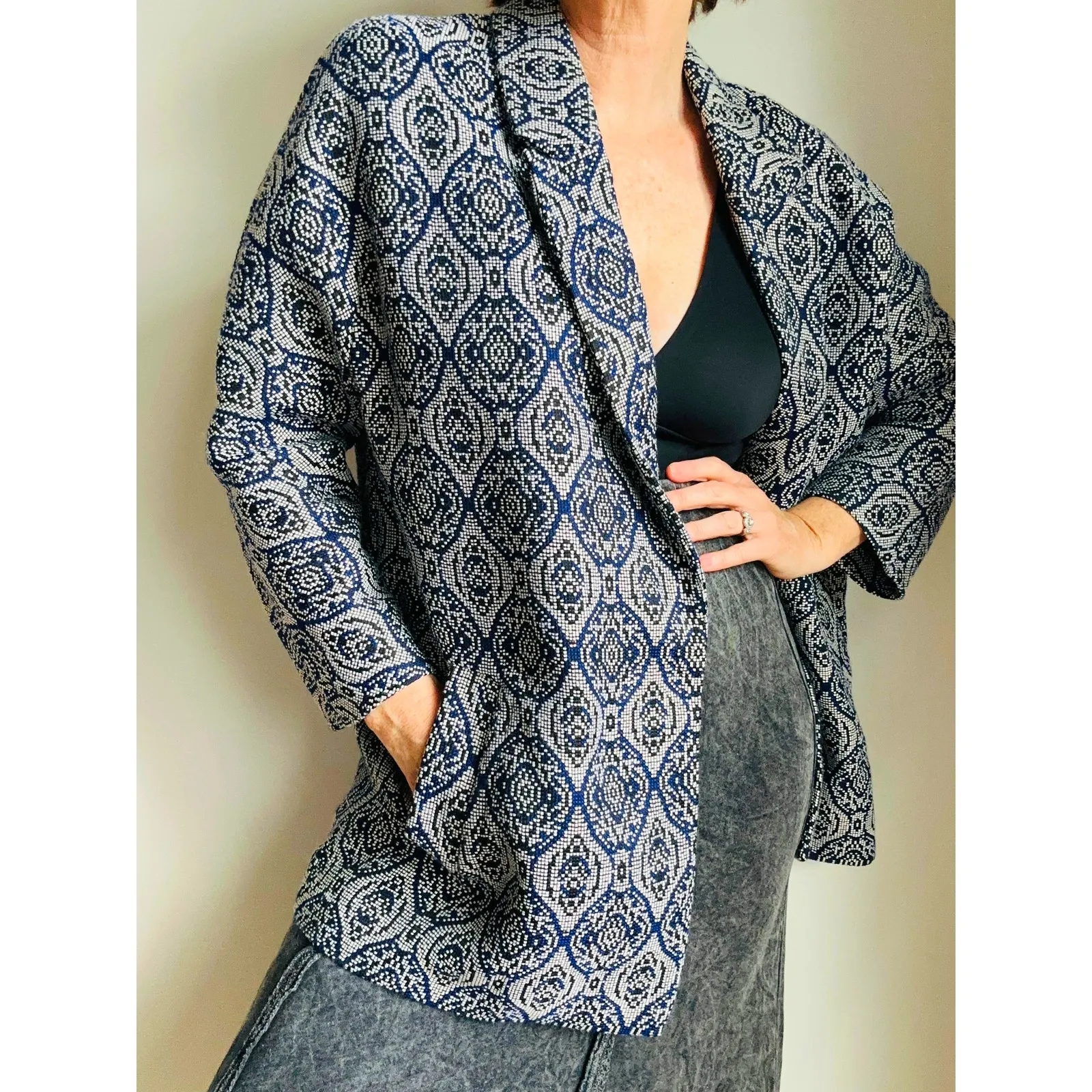 FRNCH Anthropologie Tapestry Jacket/Blazer Size Large NWT Casual Business - Image 10