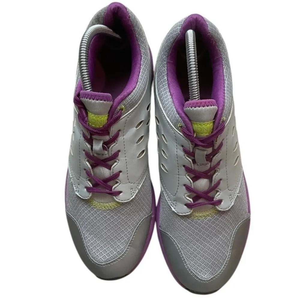 Vionic Venture Athletic Sneakers Shoes Size 10 Purple Gray Lace Up Comfy Walking - Image 2