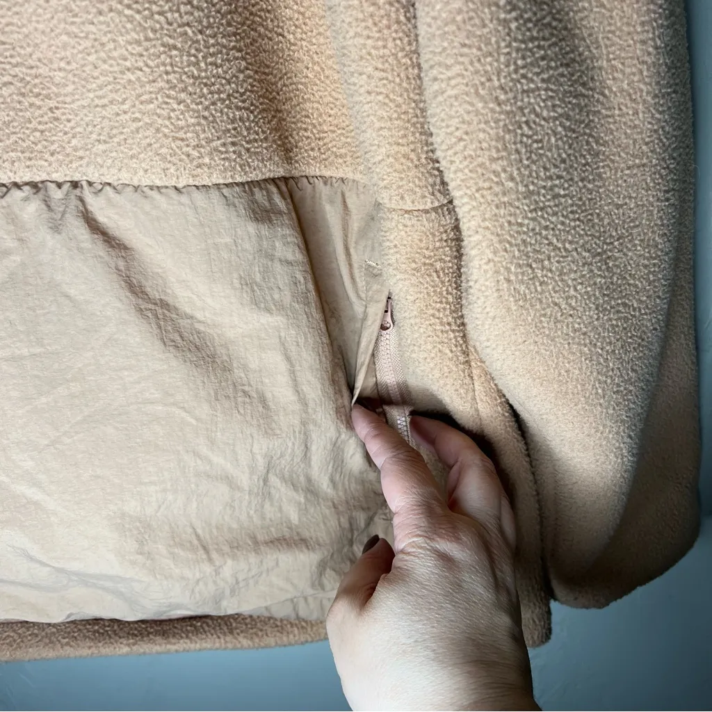 Fabletics Lotta Teddy Quarter Zip Pullover Hooded Sweater - Image 5