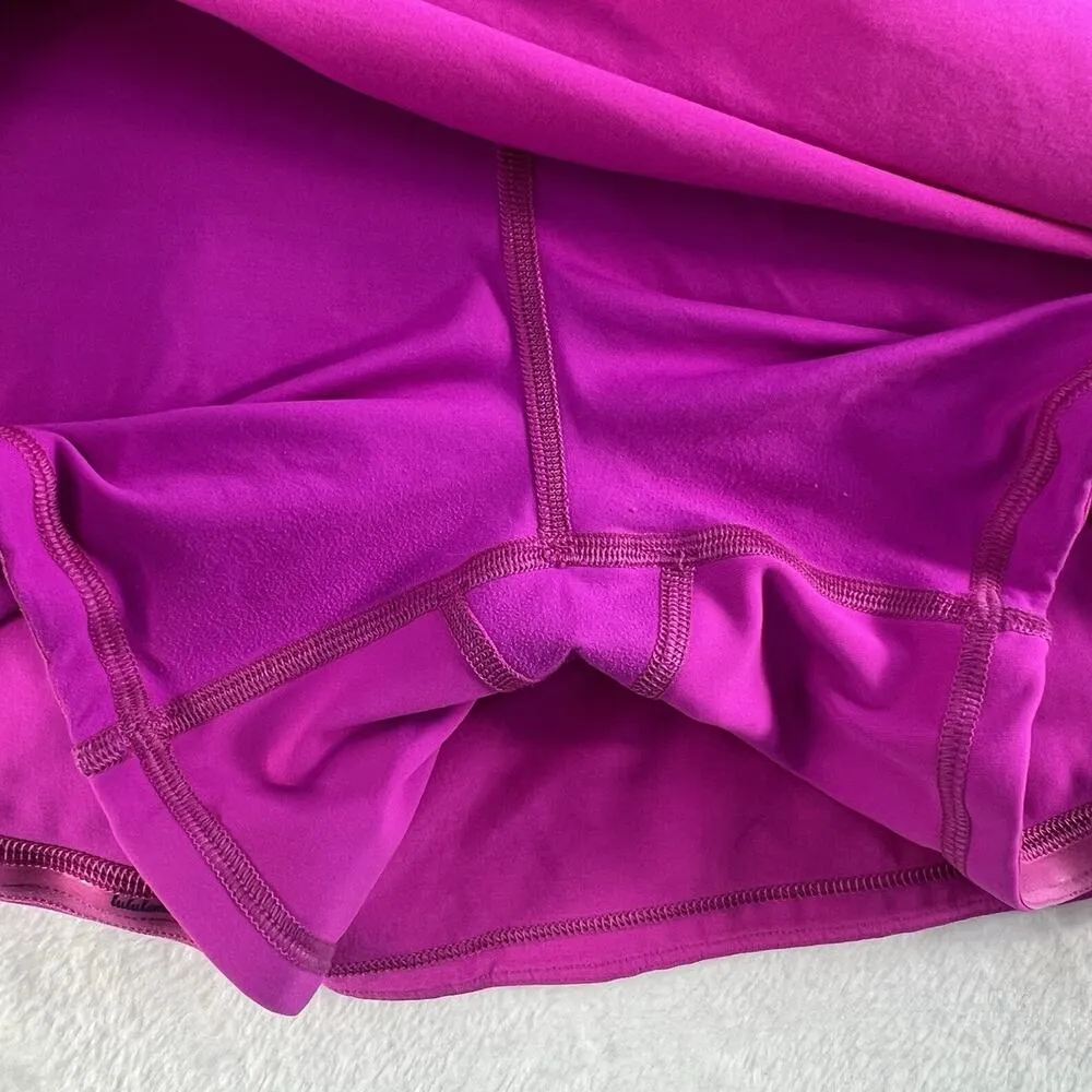 Lululemon 14 Tall Pace Rival Skirt 4-way Stretch 15" Dark Prism Bright Hot Pink - Image 13